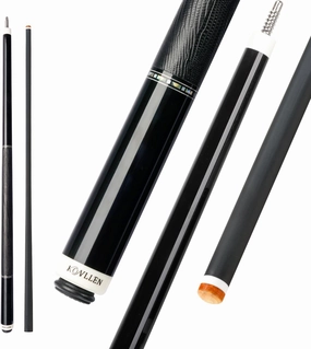 KONLLEN Carbon Fiber Pool Cue Stick Low Deflection Hand-Made Inlay Billiard Cue Ultra-Smooth Professional Feeling Billiard Pool Cue Sticks for Adults