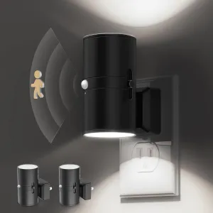 L LOHAS LED Motion Sensor Night Light, [2 Pack] Bright Nightlight, 5000K Daylight White, Motion Activated Night Light, Dimmable 0-100LM, Motion Sensor Light Indoor Plug in for Kids, Bedroom, Bathroom