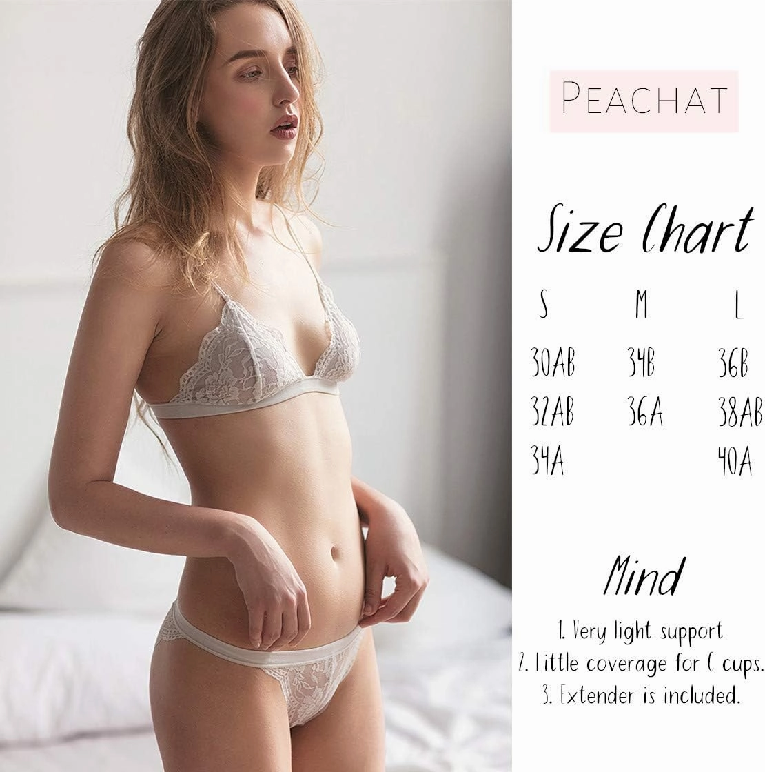 Lace Bralettes for Women Floral Adjustable Thin Strap V Neck Hook Eye Unpadded Triangle Bralette Wire Free Bra