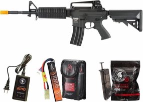 Lancer Tactical Gen 2 Proline M4A1 Full Metal M4 Airsoft with Mosfet/ETU-Electric Full/Semi-Auto AEG Rifle (Lipo Battery & Charger Included)