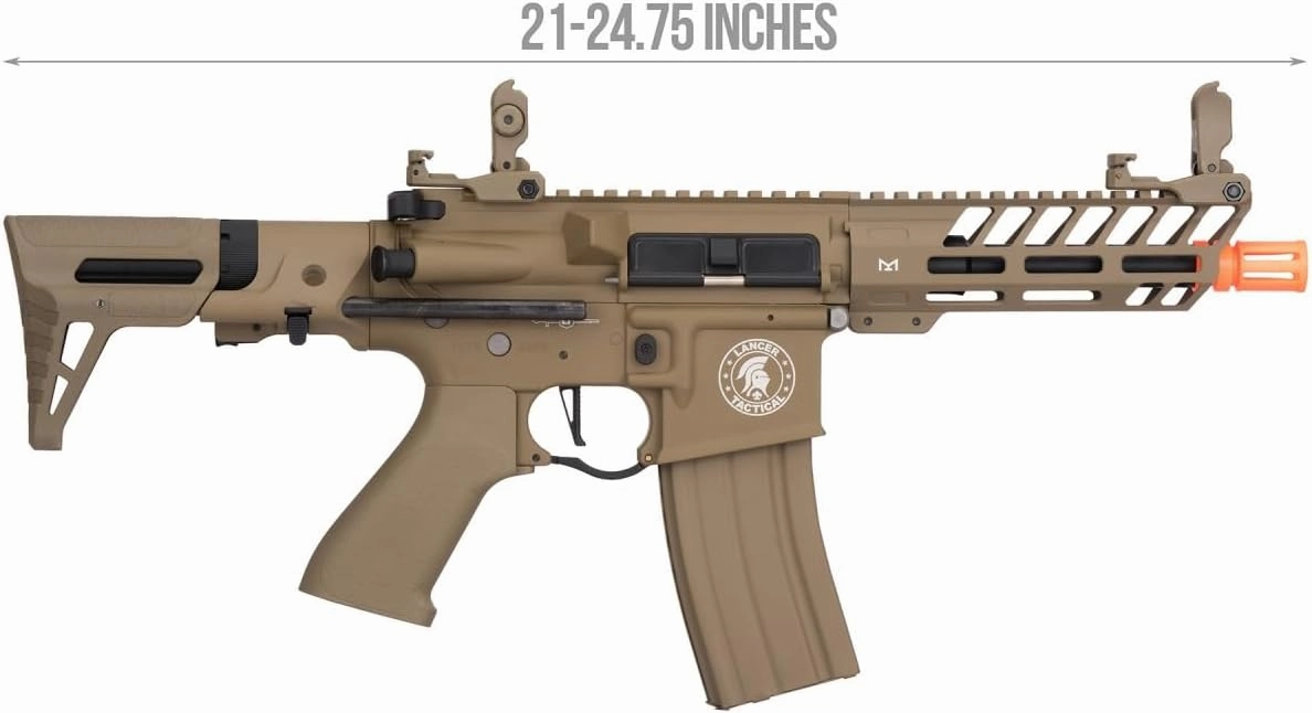 Lancer Tactical Proline NEEDLETAIL PDW Steel AEG Airsoft Rifle AEG CQB with Mosfet & ETU (Lipo Battery & Charger Included)