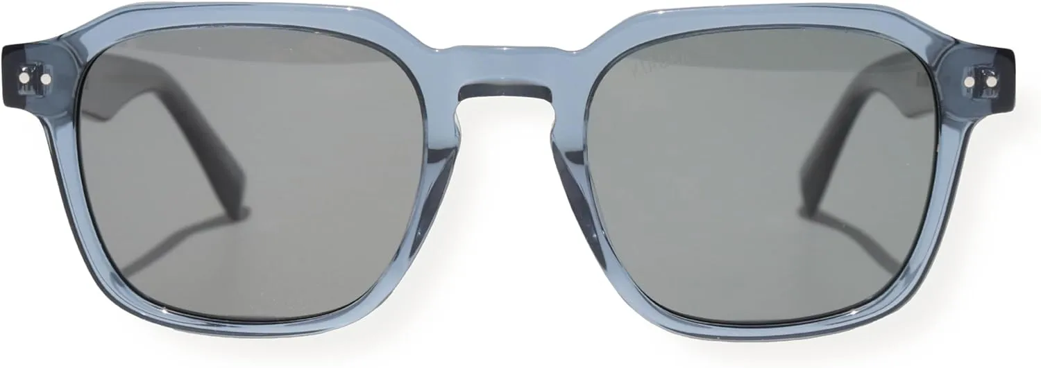 Lautner Premium UV400 Polarized Sunglasses, XL & Original Sizes, Shape Memory Acetate Frames, Scratch-Resistant Lenses