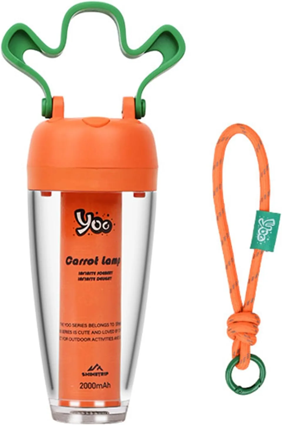 LED Carrot Lamp Rechargeable Camping Lantern Cute Carrot Shape for Interior Decoration (Carrot Light)