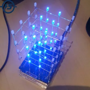 LED DIY Kit Electronic Suite 4X4X4 Blue LED