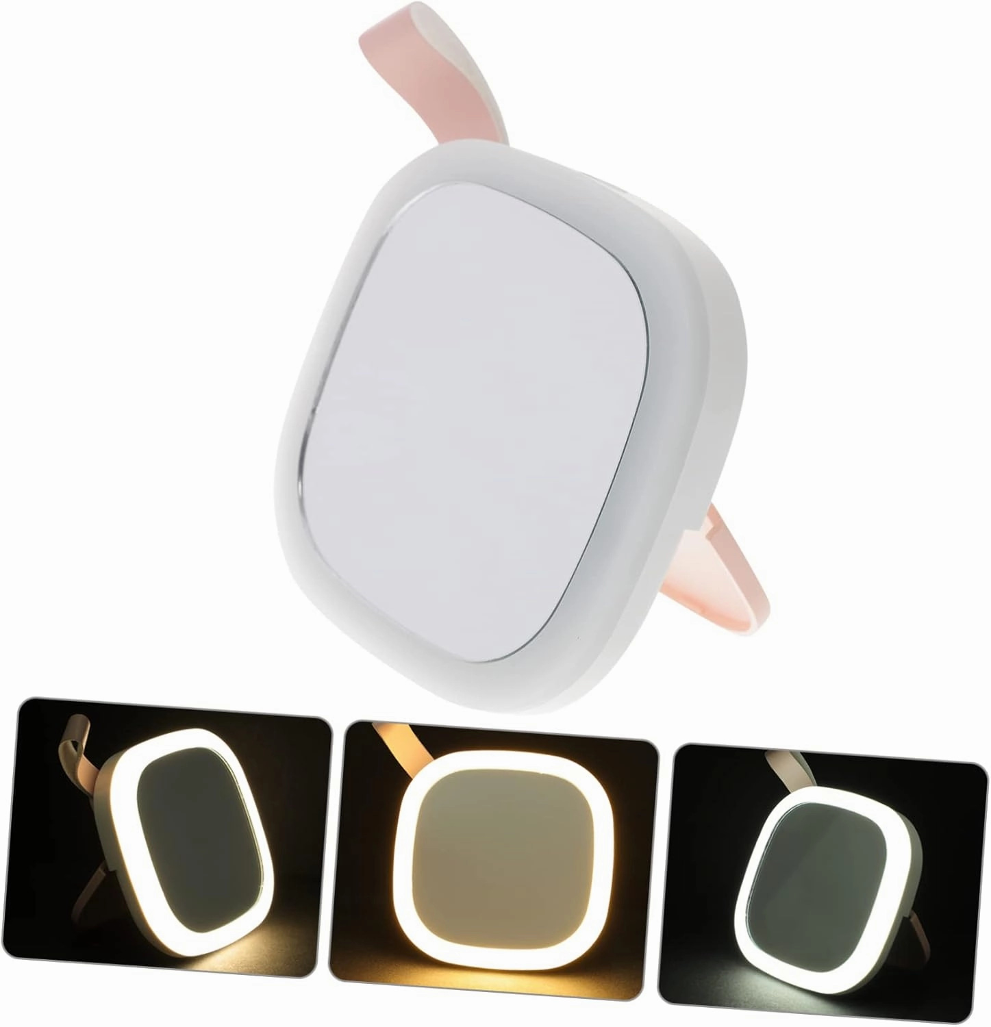 Led Makeup Mirror Portable Pocket Mirror Small Lightweight Charging Night Light for Travel
