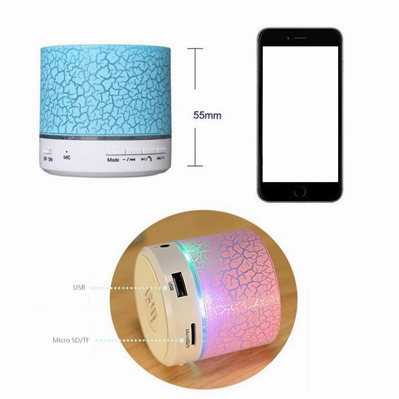 LED Portable Bluetooth Wireless Speaker With Audio Music Player