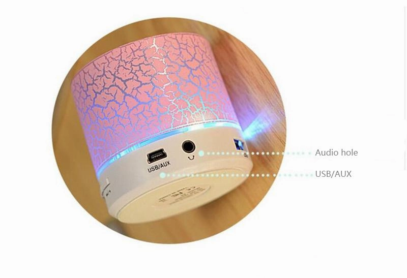 LED Portable Bluetooth Wireless Speaker With Audio Music Player