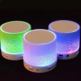 LED Portable Bluetooth Wireless Speaker With Audio Music Player