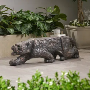 Leopard lightweight outdoor concrete bench