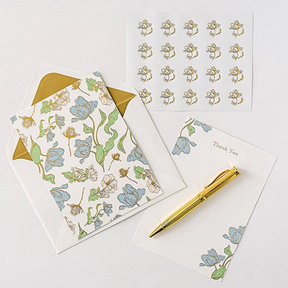Les Fleurs Parisiennes Luxury Thank You Card Set