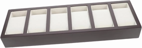 LIFKOME 1pc Stylish Wooden Watch Box Elegant Walnut Lacquered Storage Case for Organizing Watches Bracelets Compartment Design for Dresser Jewelry Display