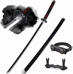 Light Up Anime Katana, 41 Inch Long, Ultra-Detailed Cosplay Sword, Includes Display Stand and Strap, Rechargeable, Perfect for Cosplay, Display, Gift