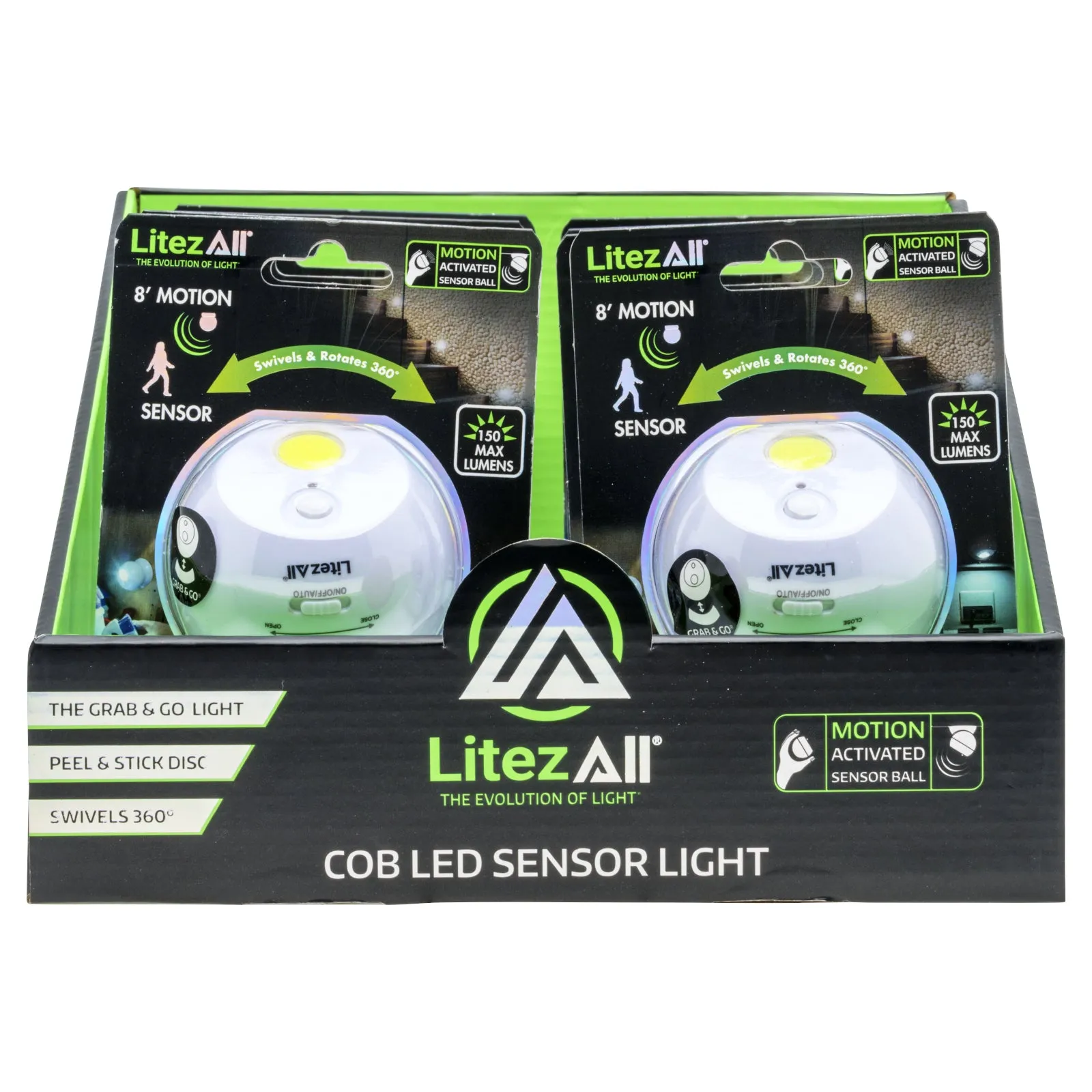 LitezAll Sensor Ball Motion Activated COB LED Ball Light