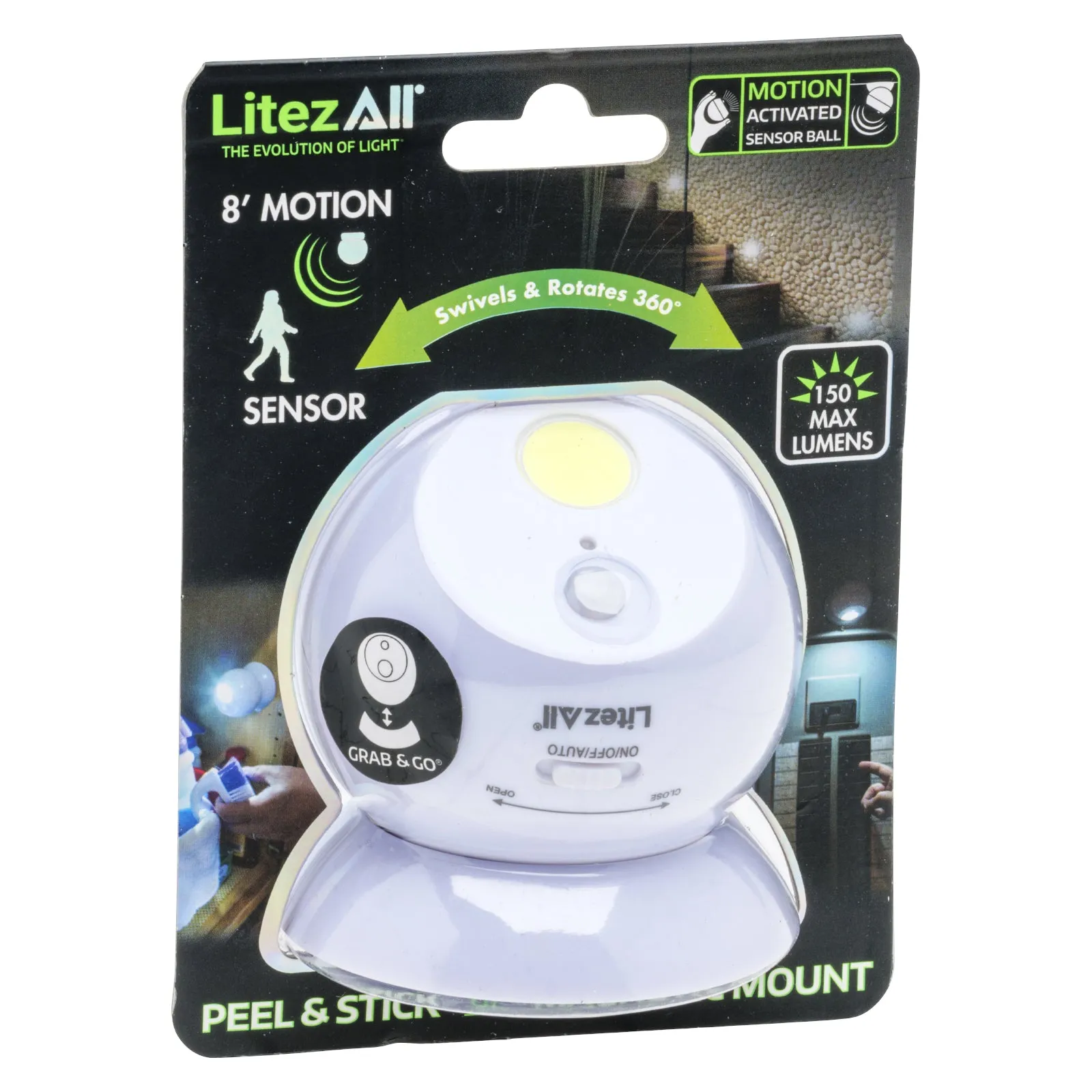 LitezAll Sensor Ball Motion Activated COB LED Ball Light