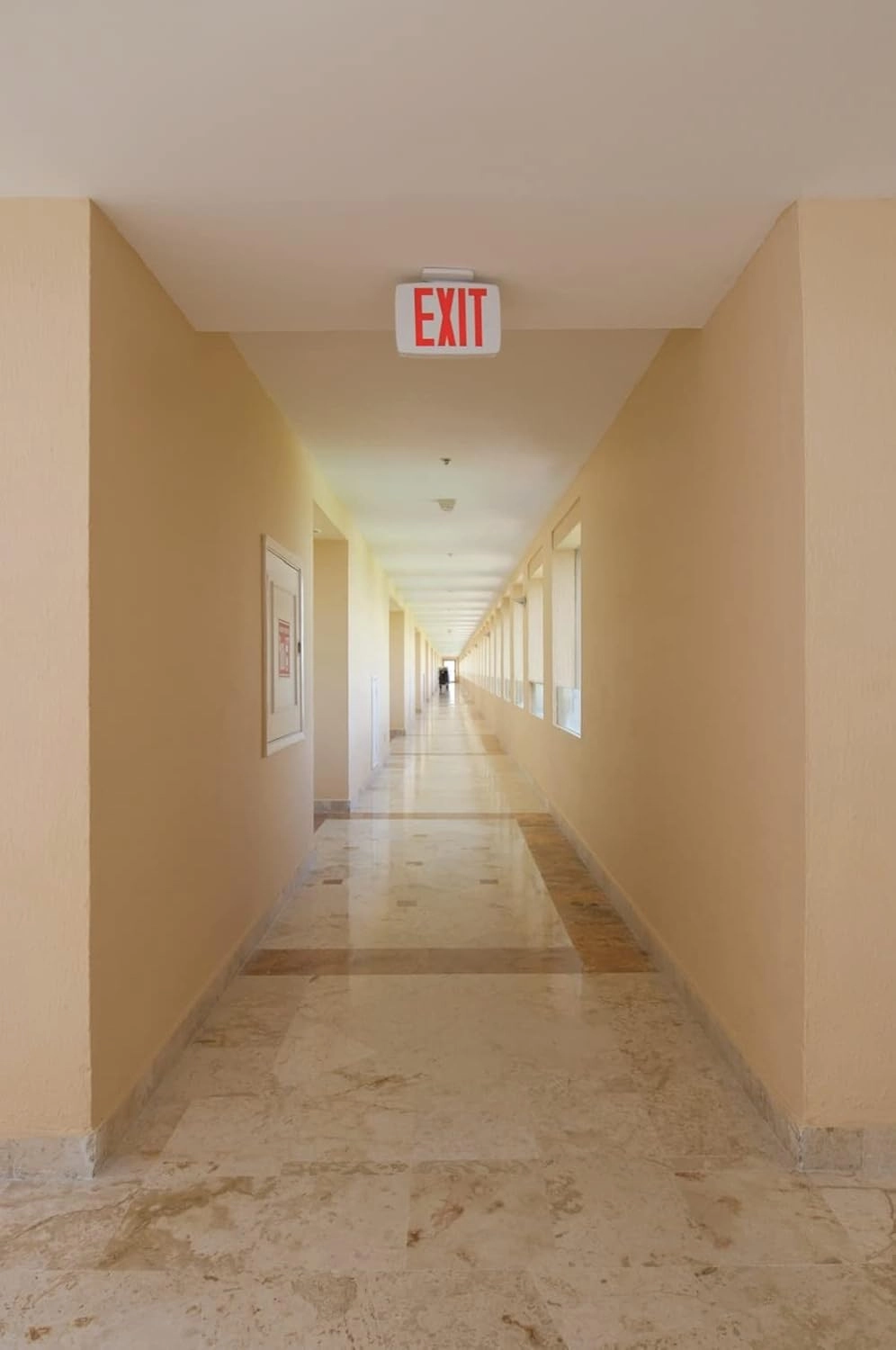 Lithonia Lighting Quantum LED Emergency Exit Sign, Thermoplastic Exit Only Sign with Stencil-Faced White Housing and Red Letters (LQM S W 3 R 120/277 M6)