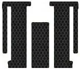 Lloyd Mats, Compatible With Compatible With Toyota Sienna Custom-Fit All-Weather Rubber Floor Mats 2nd & 3rd Seat - 7 Passenger|Sliding Front Console - 3pc Kit - Black (2011 11 2012 12)