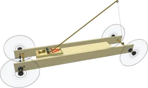 Lock-Tight Mousetrap Car Kit: with high-tech Braking System for Science Olympiad and School Projects