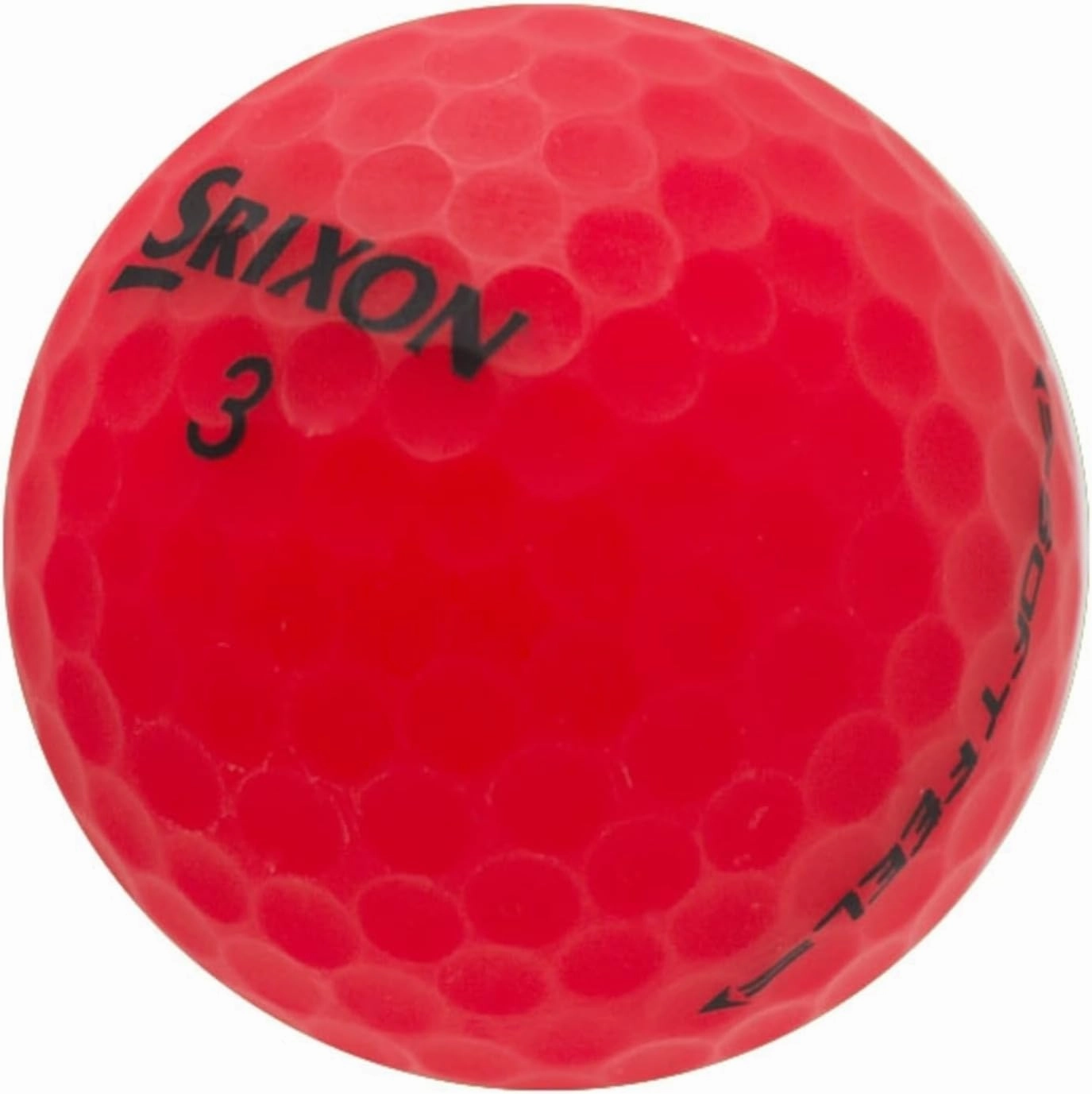LostGolfBalls - 48 Matte Red Srixon Soft Feel Golf Balls in Mint Condition, Recycled Used Golf Balls, AAAAA Quality Quality, White