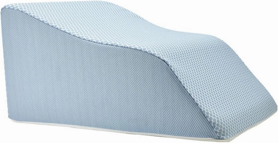 Lounge Doctor Elevating Leg Rest Wedge Pillow, Light Blue, Medium