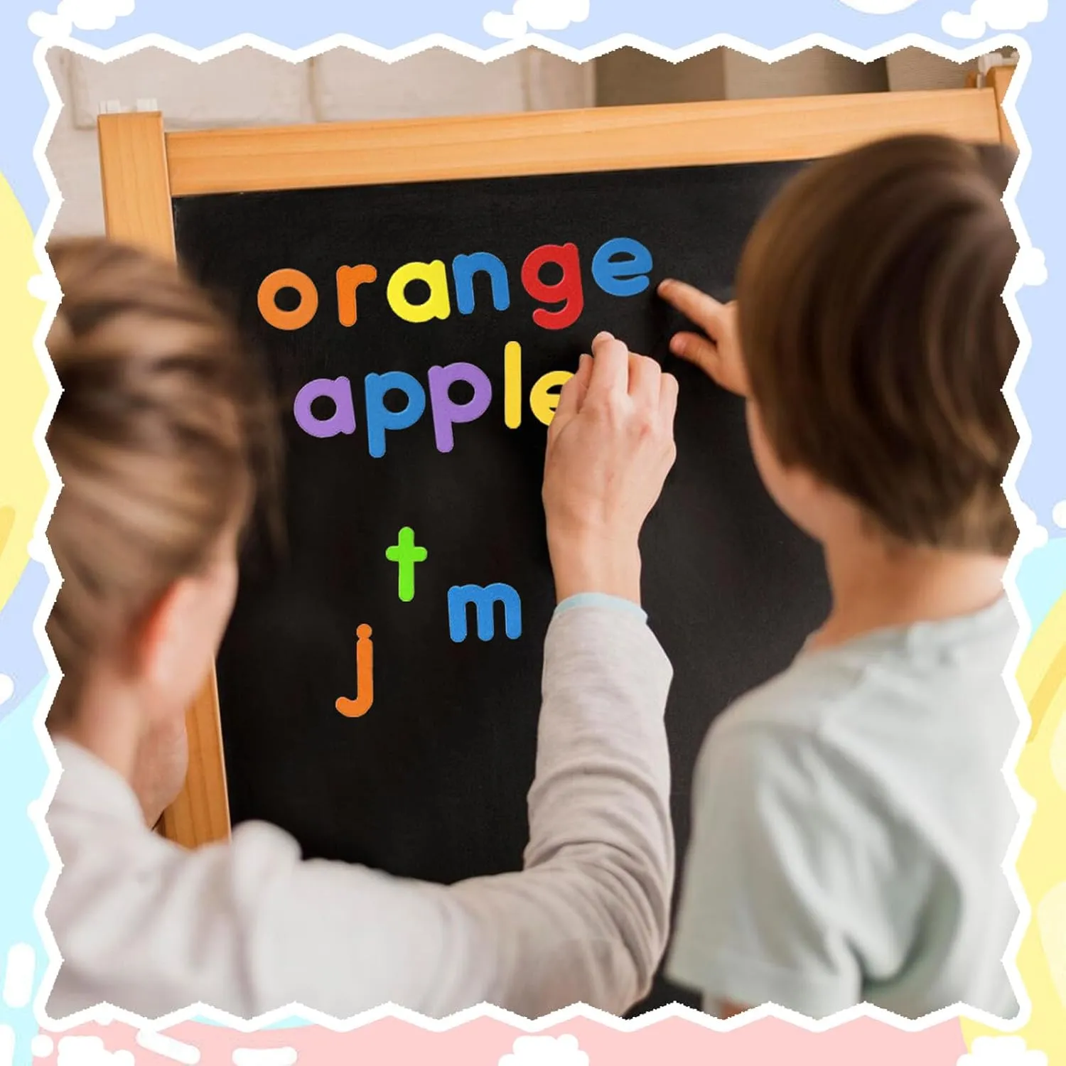 LOVESTOWN Magnetic Alphabet Letters Set for Toddlers, Educational Learning Kit with Double-Sided Board and Storage Box, 234 PCS