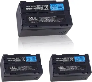 <3 Pack> 7.2V 5240mAh BDC70 Battery for Top-con BDC70 Li-ion Battery for Top-con, Sokkia Total Stations
