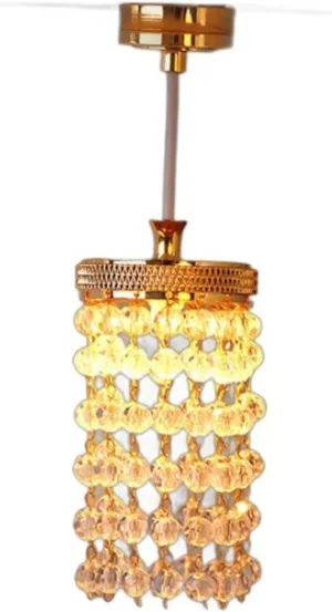 LUOZZY Dollhouse Lights Battery Operated Crystal Miniature Chandelier Led Lighting 1 12 Scale (Gold)