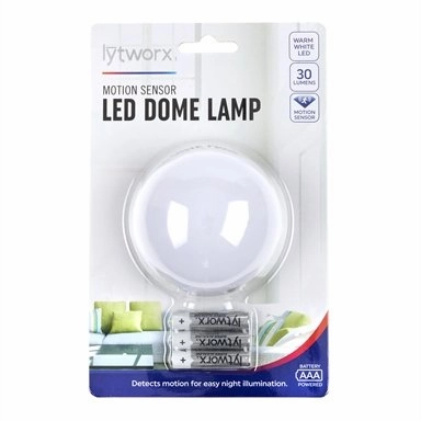 Lytworx Battery Operated Motion Sensor Dome Lamp/ Batteries Included