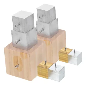 MAGICLULU 10pcs Teaching Cube Density Investigation with Iron Copper and Aluminum Blocks for Science Classroom Demonstrations and Specific Gravity Comparisons