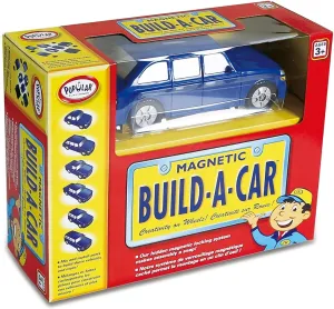Magnetic Build-a-Car Toy Play Set, 11 Pieces