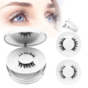 Magnetic Eyelashes with Applicator,2025 New Reusable Magnetic Eyelashes Natural Look No Glue or Liner Needed,Upgraded Soft Lashes for Daily Use(Natural Simple)