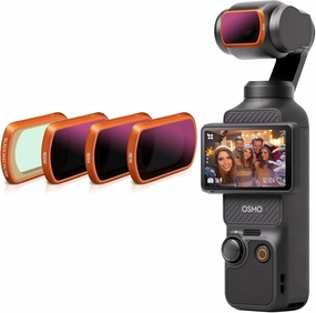 Magnetic ND Filters Set & Black Mist - Black Diffusion 1/4 Filter for DJI Osmo Pocket 3 Creator Combo Accessories - 4 Pack (Black Mist Filter, ND16, ND64, ND256)