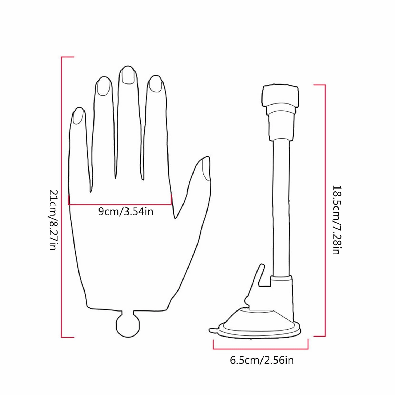 Manicure Silicone Exercise Hand Model With Flexible Joint Nail Matching Exercise Silicone Hand Model Hair Glitter Gel (C, One Size)
