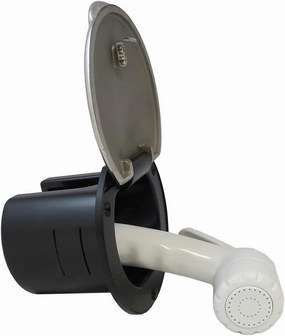 Manufacturers' Select ITC Stainless Steel Transom Shower with 8' Hose