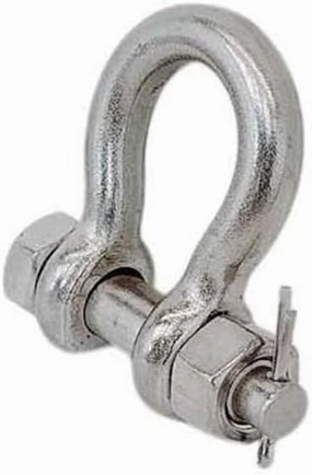 Marine 7/16" Bolt Pin Anchor Shackle 2,000 Lbs WLL Drop Forged Stainless Steel T316