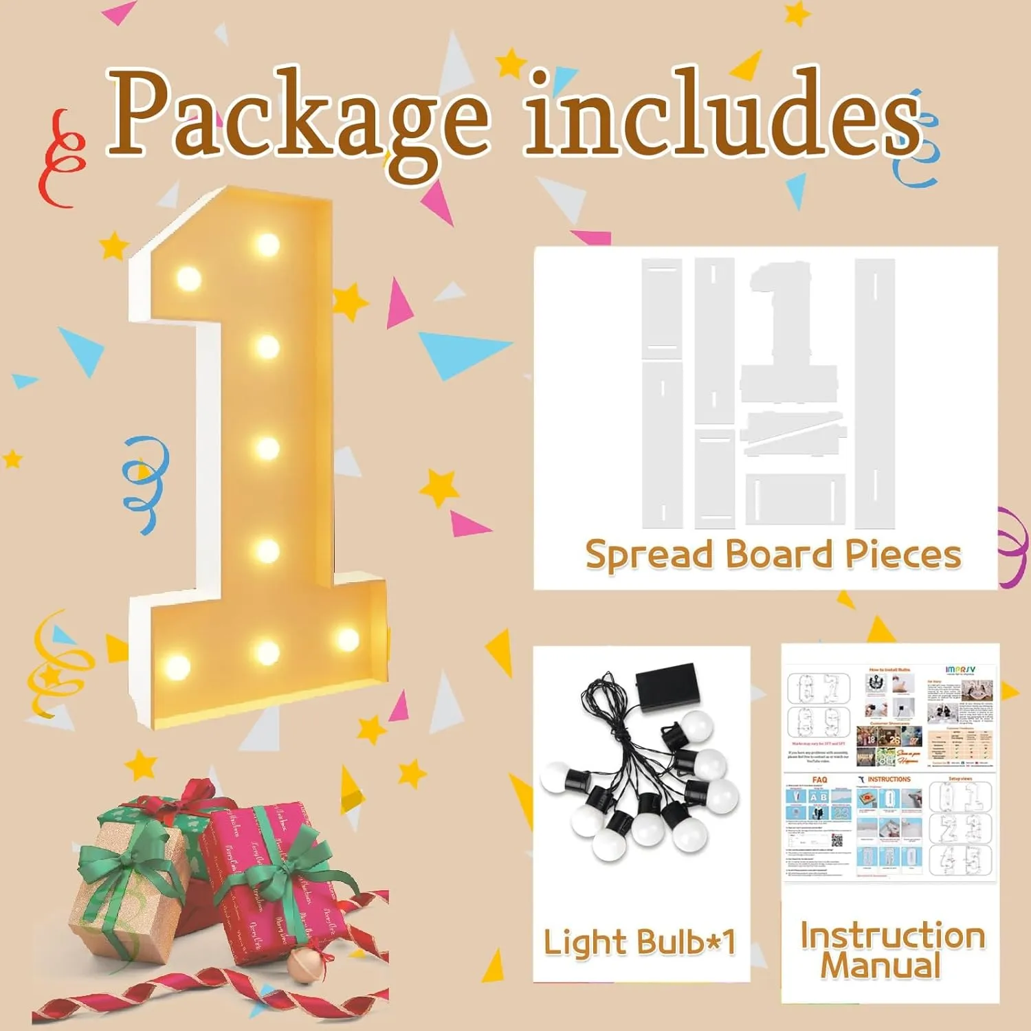 Marquee Letters Set,Warm White Light up Mosaic Letter Balloon Frame with LED Light Bulb for Valentine's Day Proposal Party Decoration(2.3FT/70CM)