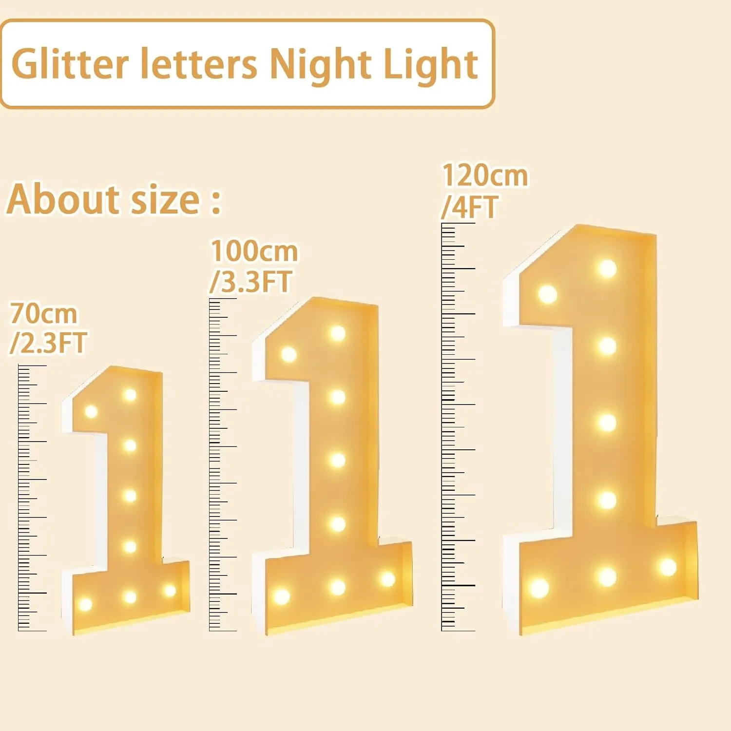 Marquee Letters Set,Warm White Light up Mosaic Letter Balloon Frame with LED Light Bulb for Valentine's Day Proposal Party Decoration(2.3FT/70CM)