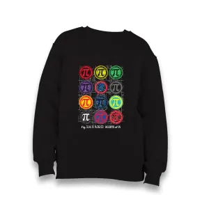 Mathematics - Pi Agents Kid's Black Sweatshirt