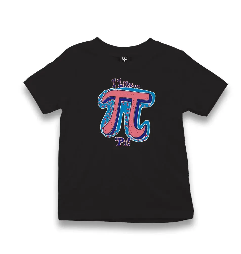 Mathematics - Pi I Like Kid's Black T-shirt