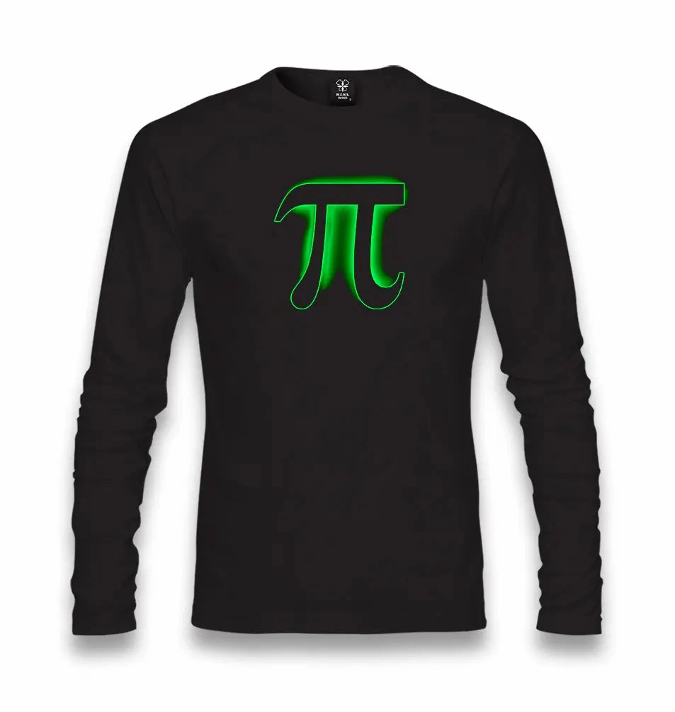 Mathematics - Pi number X Unisex Black Longsleeve