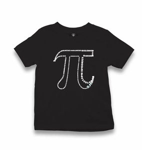 Mathematics - Pi Number XIV Kid's Black T-shirt