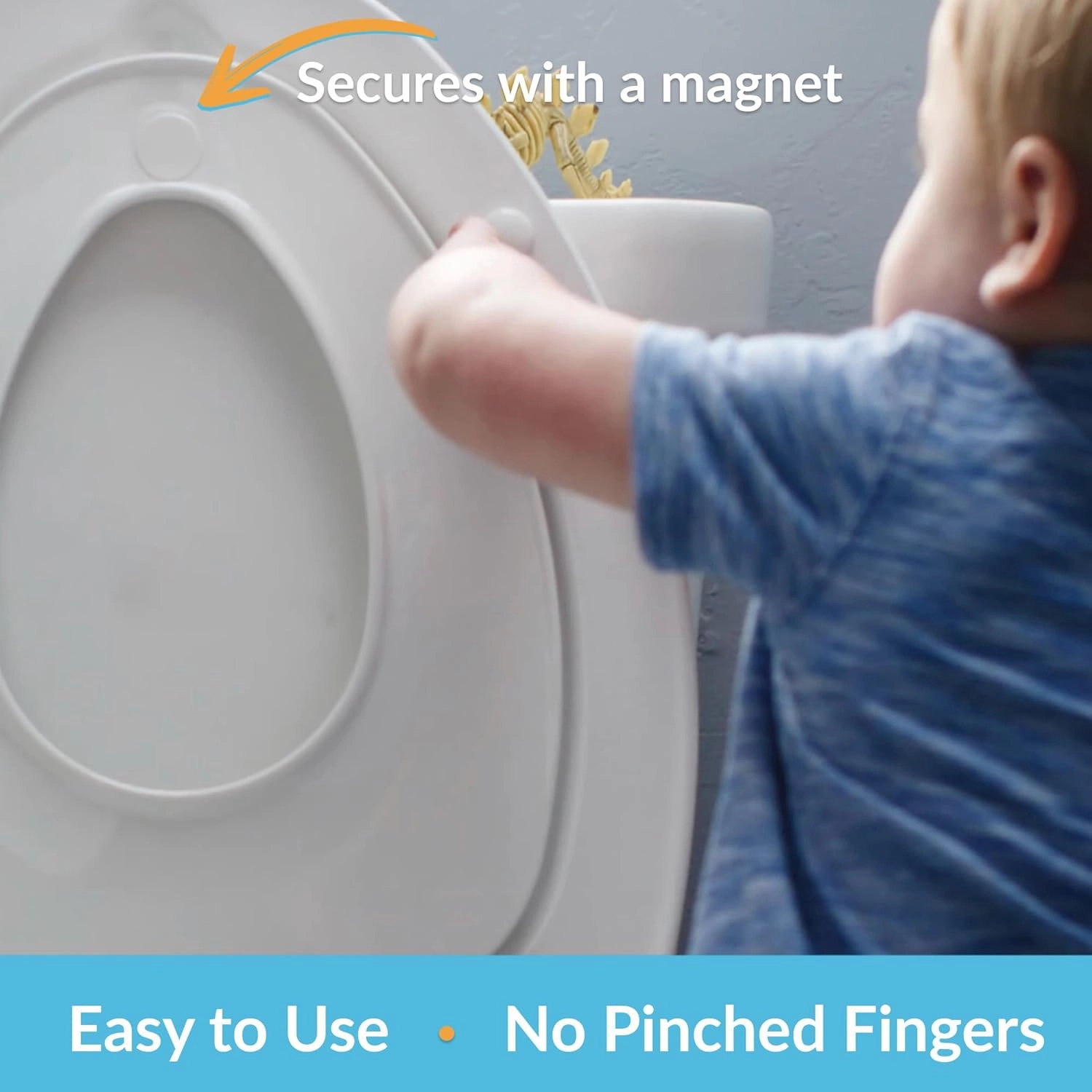 Mayfair NextStep2 Toilet Seat with Built-In Toddler Potty Training Seat, Slow Close, Easy Clean, Magnetic Removable Kids Seat, ELONGATED, Bone