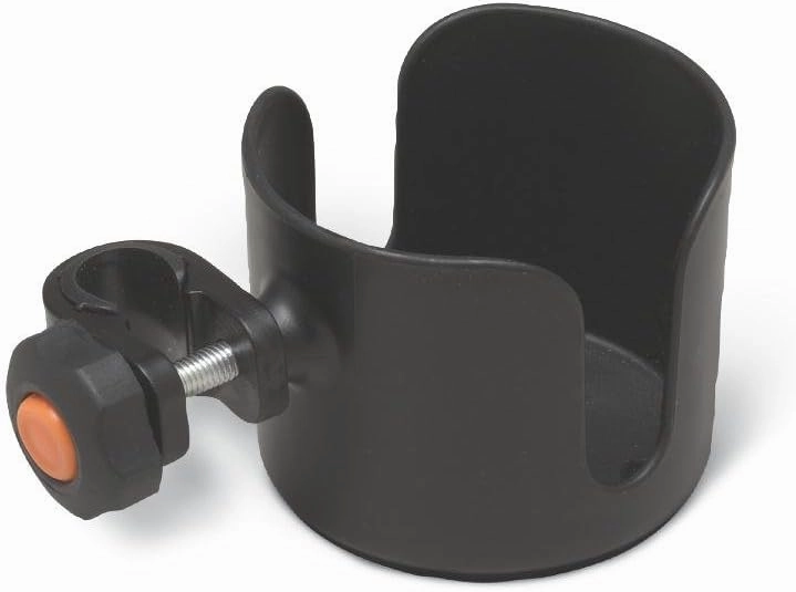 Medline Walker Cup and Cane Holder, 13.6-oz, Black