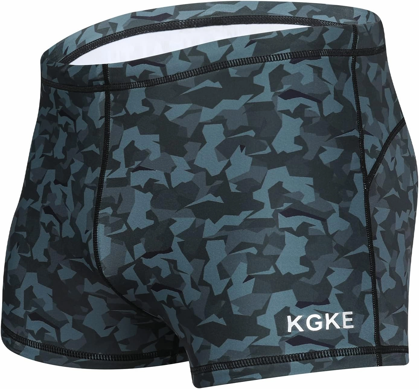 Men's Square Leg Swimming Jammer Shorts UPF50 ,Men Swimsuit Swim Jammers Fabric Shape Retention