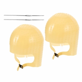 MERRYHAPY Highlighter Cap for Hair Coloring Silicone Dyeing Cap Kit with Hooks Reusable for Women Men Salon Home Use