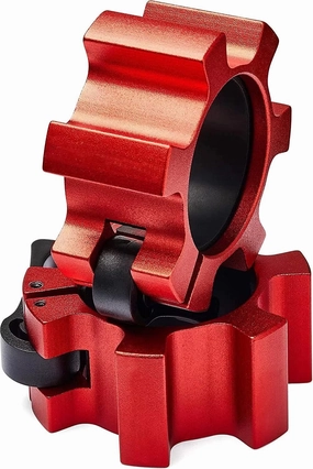 Metal Olympic Barbell Clamps 2inch Heavy Duty Exercise Collars,Weight Clips for 2" Barbell,Quick Release Weight Clamps for Weightlifting, Olympic Lifts Strength Fitness Training 1 Pair