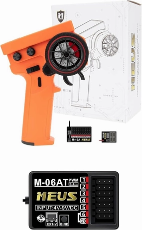 MEUS Transmitter 2 Receivers Orange Receiver 6CH w/Gyro