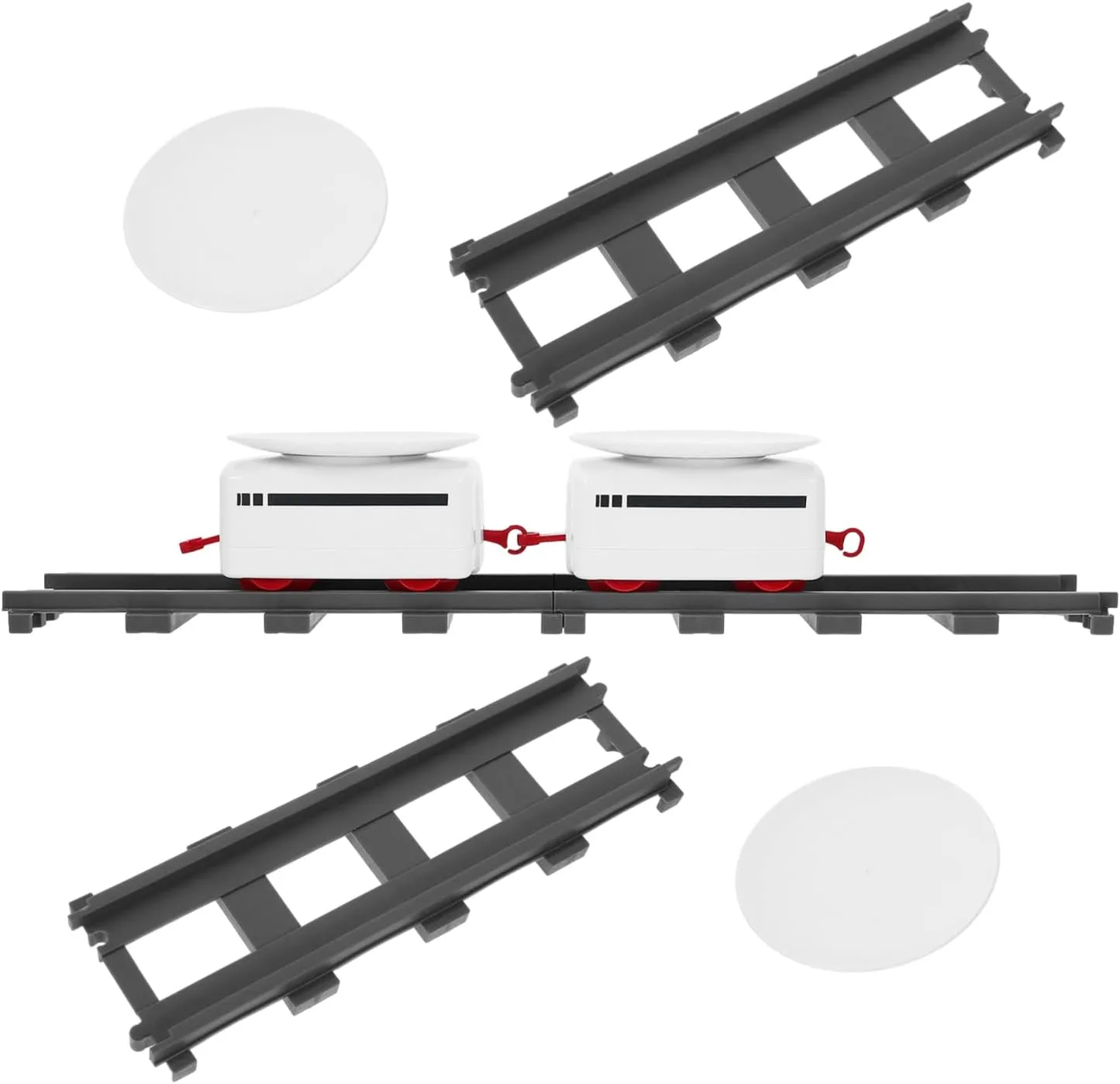 Milisten 1set Creative Rotating Sushi Simulation Train Set Electric Rotary Sushi Machine for Boys and Girls Battery-Powered Plaything Track Encourages Imagination and Creativity Safe
