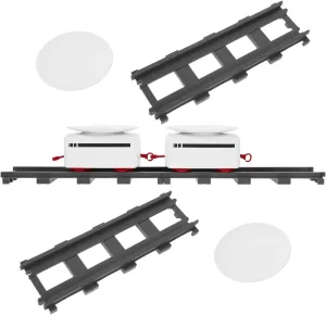 Milisten 1set Creative Rotating Sushi Simulation Train Set Electric Rotary Sushi Machine for Boys and Girls Battery-Powered Plaything Track Encourages Imagination and Creativity Safe