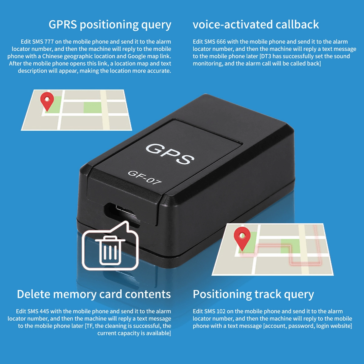 Mini GPS Tracker - Magnetic Portable Tracking Device