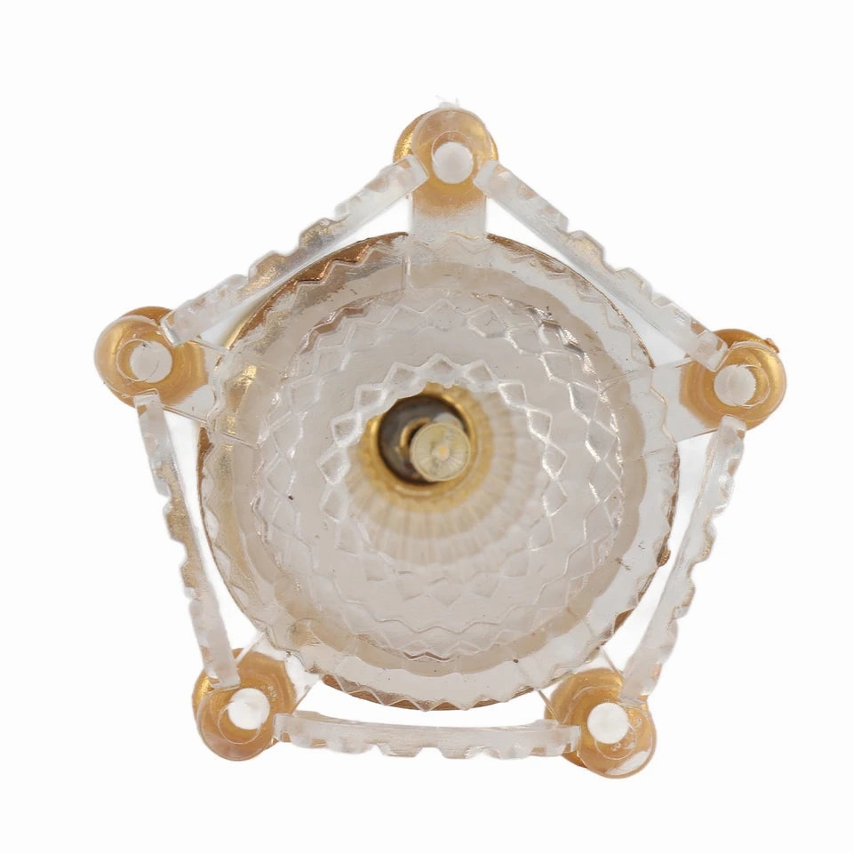 Miniature Chandelier 1/12 Scaled Vivid Decorative Mini Ceiling Lamp5 LED Candle for Dollhouse
